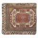 Hand-knotted Turkish Wool Rug Cushion Cover. Rustic Throw Pillow. Home Gift