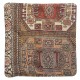 Vintage Turkish Wool Cushion Cover. Handmade Rug Pillow. Rustic Decor Throw Pillow