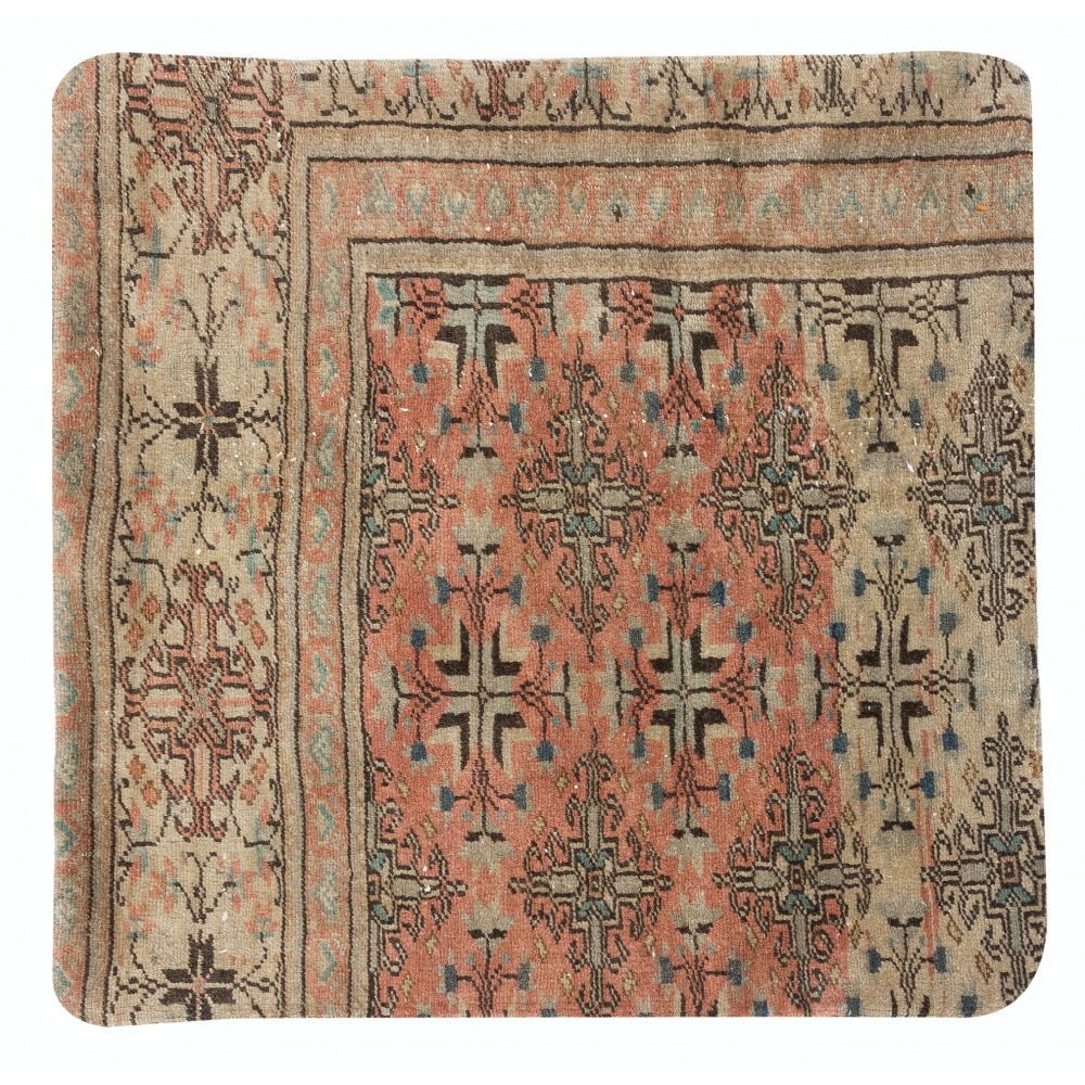 Handmade Turkish Wool Cushion Cover. Handmade Rug Pillow. Rustic Throw Pillow
