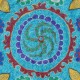 Silk Embroidery Cushion Cover. Light Blue Pillowcase. Modern Lace Pillow