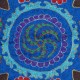 Hand Embroidered Silk and Cotton Cushion Cover. Blue Toss Pillow. New Lace Pillow