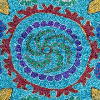 Silk Embroidery Cushion Cover. Light Blue Pillowcase. Modern Throw Pillow. New Toss Pillow