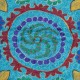 Silk Embroidery Cushion Cover. Light Blue Pillowcase. Modern Throw Pillow. New Toss Pillow