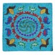 Silk Embroidery Cushion Cover. Light Blue Pillowcase. Modern Throw Pillow. New Toss Pillow