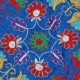 Silk Embroidery Cushion Cover. Blue Pillowcase. Modern Lace Pillow