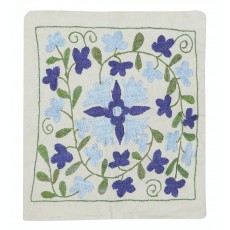 100% Cotton Cushion Cover. Hand-Embroidered Pillowcase. Modern Lace Pillow Cover