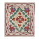 Hand Embroidered Silk and Cotton Cushion Cover. Uzbek Toss Pillow. New Lace Pillow