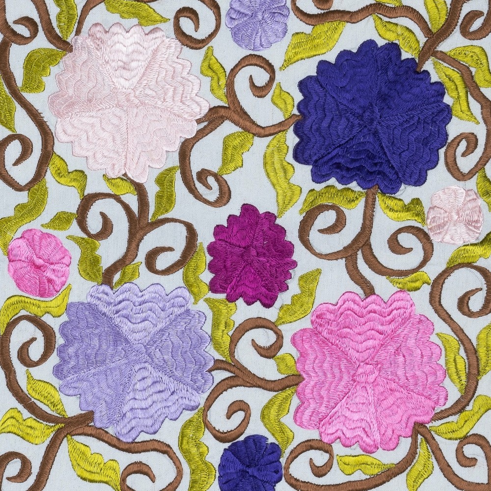 Colorful Cotton Cushion Cover. Elegant Home Decor. Handmade Pillowcase