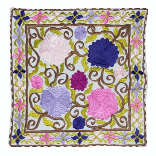 Colorful Cotton Cushion Cover. Elegant Home Decor. Handmade Pillowcase