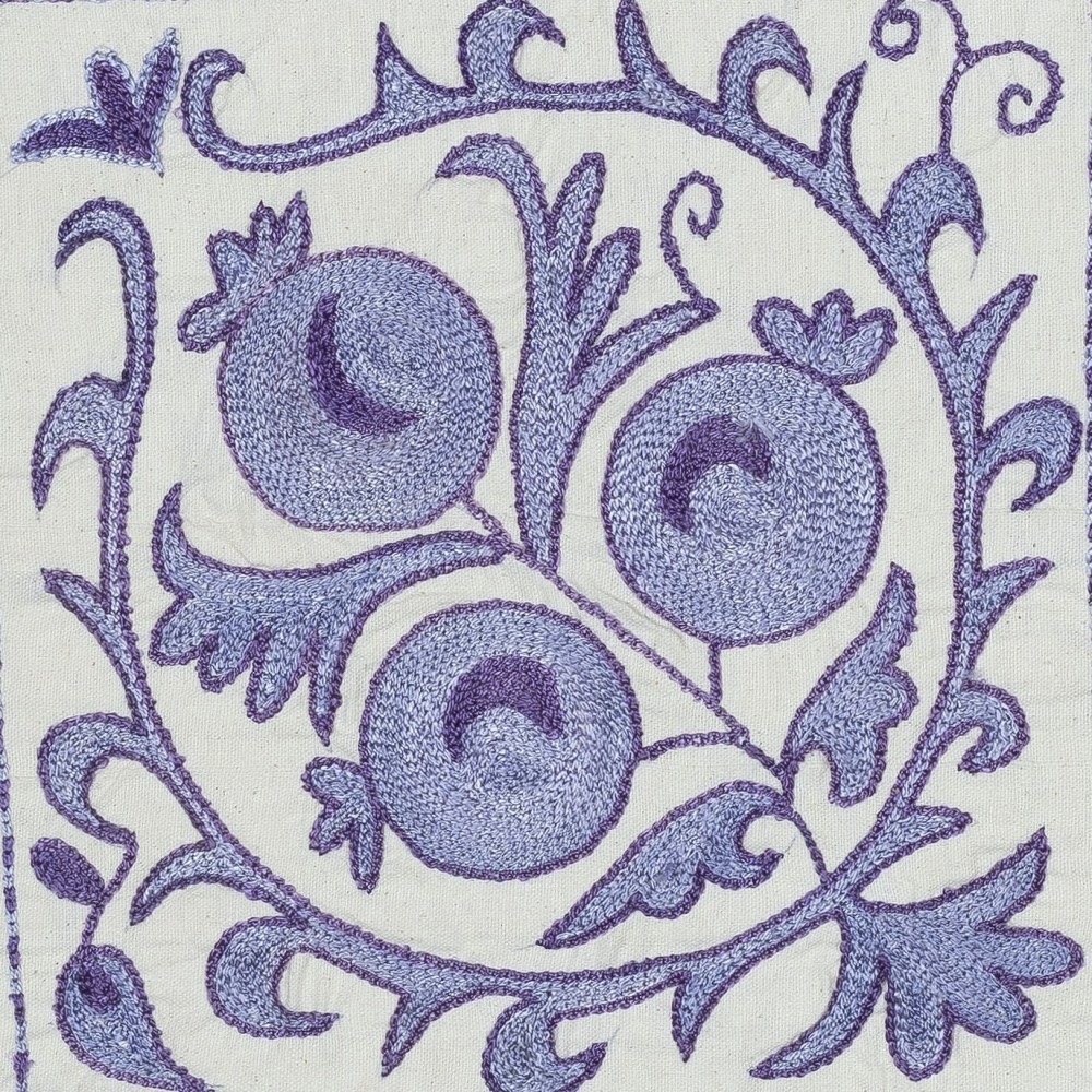 All Cotton Cushion Cover. Blue Lace Pillow. Embroidered Pillowcase. Contemporary Toss Pillow
