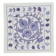 All Cotton Cushion Cover. Blue Lace Pillow. Embroidered Pillowcase. Contemporary Toss Pillow