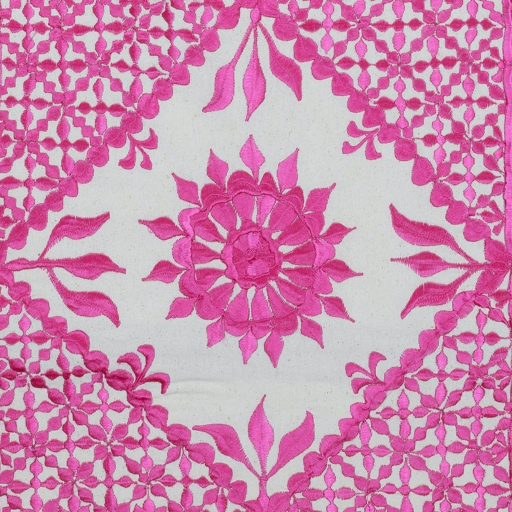 Contemporary Throw Pillow. 100% Cotton Cushion Cover. Pink Pillowcase
