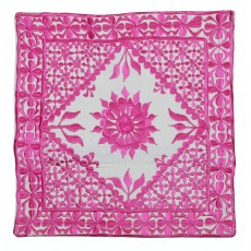 Contemporary Throw Pillow. 100% Cotton Cushion Cover. Pink Pillowcase