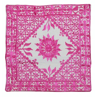 Contemporary Throw Pillow. 100% Cotton Cushion Cover. Pink Pillowcase