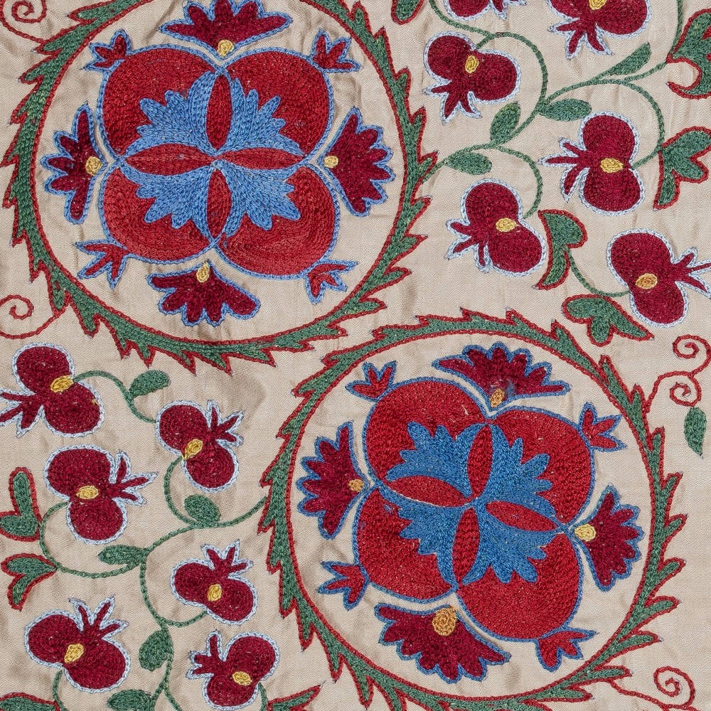 Silk Embroidery Cushion Cover. Handmade Pillowcase. Modern Lace Pillow