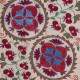 Silk Embroidery Cushion Cover. Handmade Pillowcase. Modern Lace Pillow