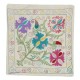 Hand Embroidered Silk and Cotton Cushion Cover. Suzani Pillowcase. Modern Lace Pillow