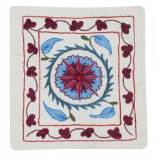 Modern Cotton Embroidered Pillow Cover. Handmade Cushion Cover. New Accent Throw Pillow