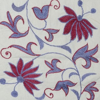 Modern Cushion Cover. 100% Cotton Lace Pillow. Hand Embroidered Pillowcase. Made in Uzbekistan