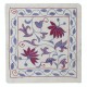 Modern Cushion Cover. 100% Cotton Lace Pillow. Hand Embroidered Pillowcase. Made in Uzbekistan