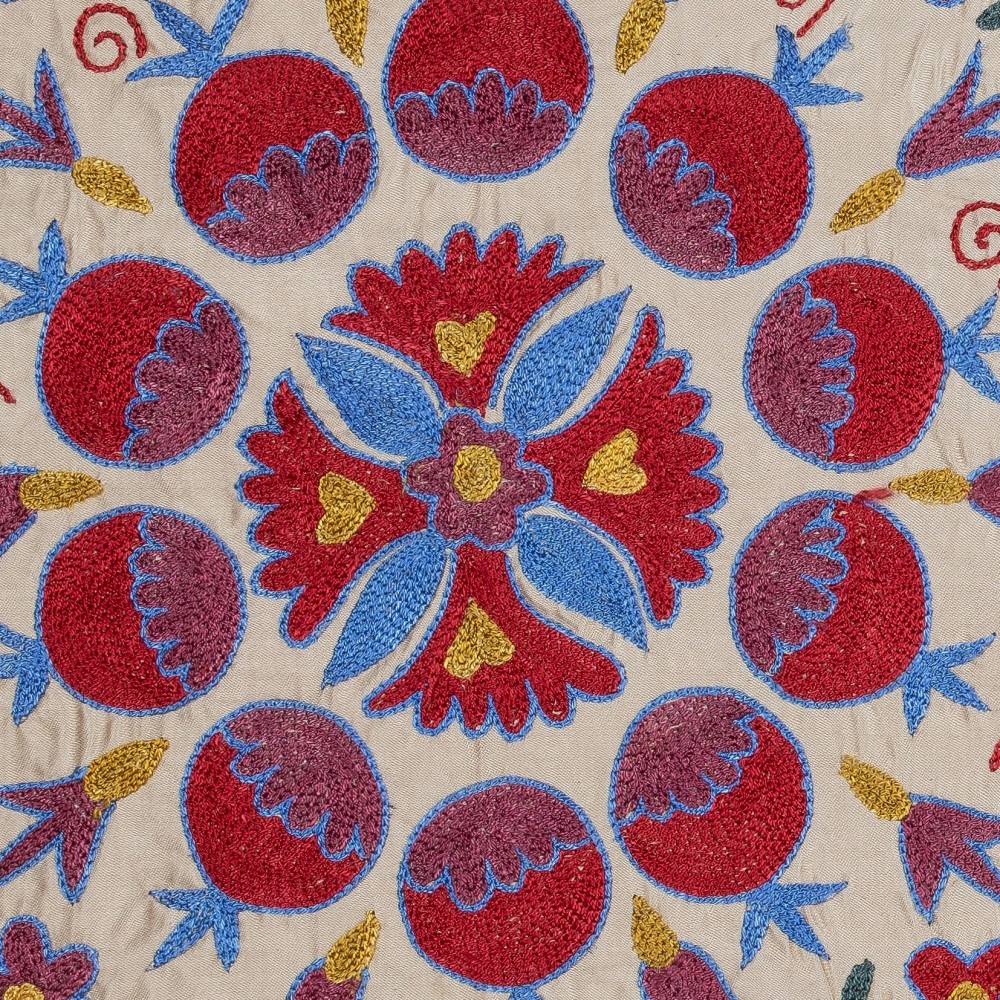 Silk Embroidery Cushion Cover. Handmade Pillowcase. Modern Lace Pillow