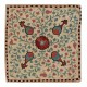 100% Silk Cushion Cover. Embroidered Pillowcase. Uzbek Throw Pillow. Modern Lace Pillow