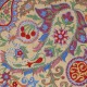 Modern Cushion Cover Made of Silk. Embroidered Pillow. Uzbek Throw Pillow