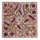 Silk Embroidery Cushion Cover. Modern Throw Pillow Cover. Handmade Pillowcase