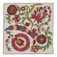 Silk Embroidery Cushion Cover. Handmade Pillow. Modern Lace Pillow