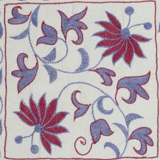 Embroidered 100% Cotton Cushion. Luxury Pillow Cover. Handmade Toss Pillow
