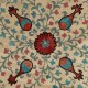 Hand Embroidered Silk and Cotton Cushion Cover. Uzbek Toss Pillow. New Lace Pillow