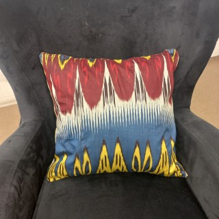 100% Silk Cushion Cover. Contemporary Lace Pillow. Embroidery Toss Pillow