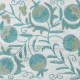 Pomegranate Tree Design Cushion Cover. Embroidered Pillowcase. Light Blue Throw Pillow