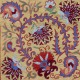Modern Cushion Cover. 100% Silk Lace Pillow. Hand Embroidered Pillowcase. Made in Uzbekistan