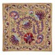 Modern Cushion Cover. 100% Silk Lace Pillow. Hand Embroidered Pillowcase. Made in Uzbekistan
