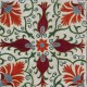 Silk Embroidery Cushion Cover. Handmade Pillow. Modern Lace Pillow