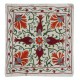 Silk Embroidery Cushion Cover. Handmade Pillow. Modern Lace Pillow