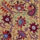 Handmade 100% Silk Cushion Cover. Embroidered Pillowcase. Contemporary Lace Pillow