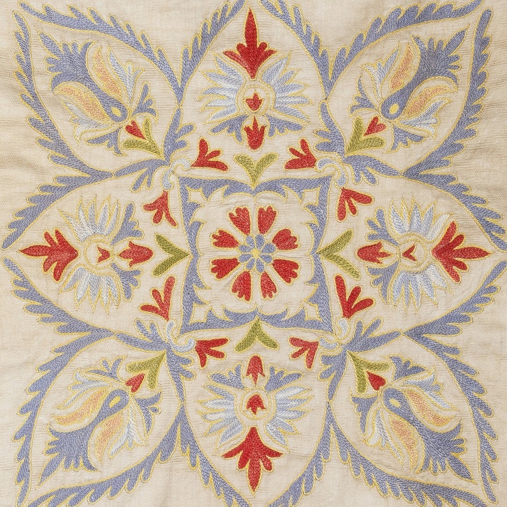 100% Silk Cushion Cover. Embroidered Pillowcase. New Throw Pillow. Modern Lace Pillow