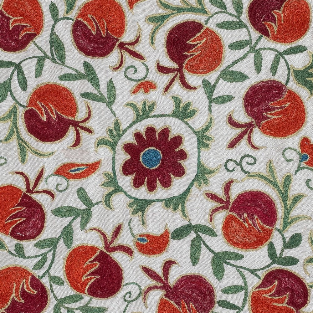 Embroidered Pillow Cover. Boho & Chic Home Decor. 100% Cotton Cushion Cover