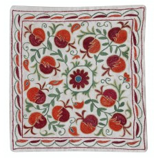Embroidered Pillow Cover. Boho & Chic Home Decor. 100% Cotton Cushion Cover