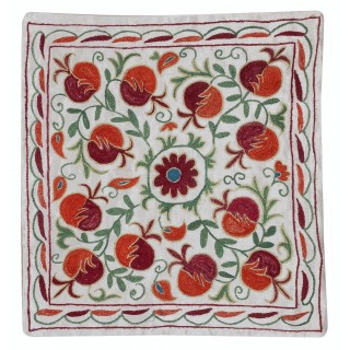 Embroidered Pillow Cover. Boho & Chic Home Decor. 100% Cotton Cushion Cover