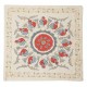 Embroidered Pillow Cover. Boho & Chic Home Decor. 100% Silk Cushion Cover