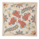 Embroidered 100% Silk Cushion. Luxury Pillow Cover. Handmade Toss Pillow