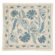 Modern Cushion Cover Made of Silk. Embroidered Pillow. Uzbek Throw Pillow