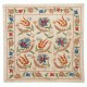 100% Silk Cushion Cover. Contemporary Lace Pillow. Embroidery Toss Pillow