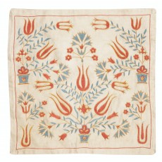 Embroidered Pillow Cover. Boho & Chic Home Decor. 100% Silk Cushion Cover