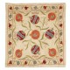 Embroidered 100% Silk Cushion Cover. Elegant Home Decor. Handmade Pillowcase