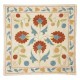 Modern Cushion Cover Made of Silk. Embroidered Pillow. Uzbek Throw Pillow