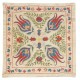 100% Silk Cushion Cover. Hand-Embroidered Pillowcase. Modern Sham. New Lace Pillow